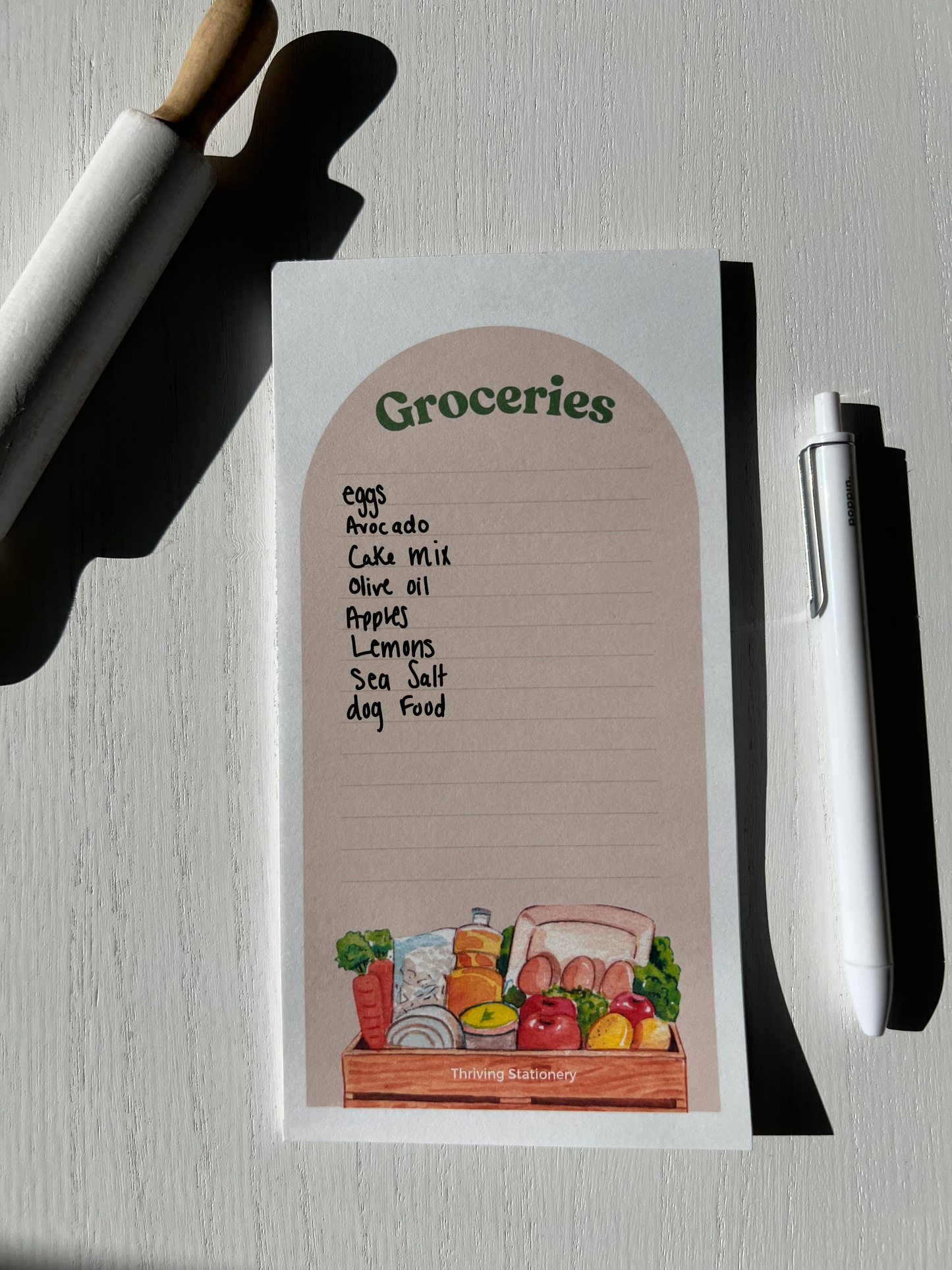 Vintage Market Magnetic Grocery List