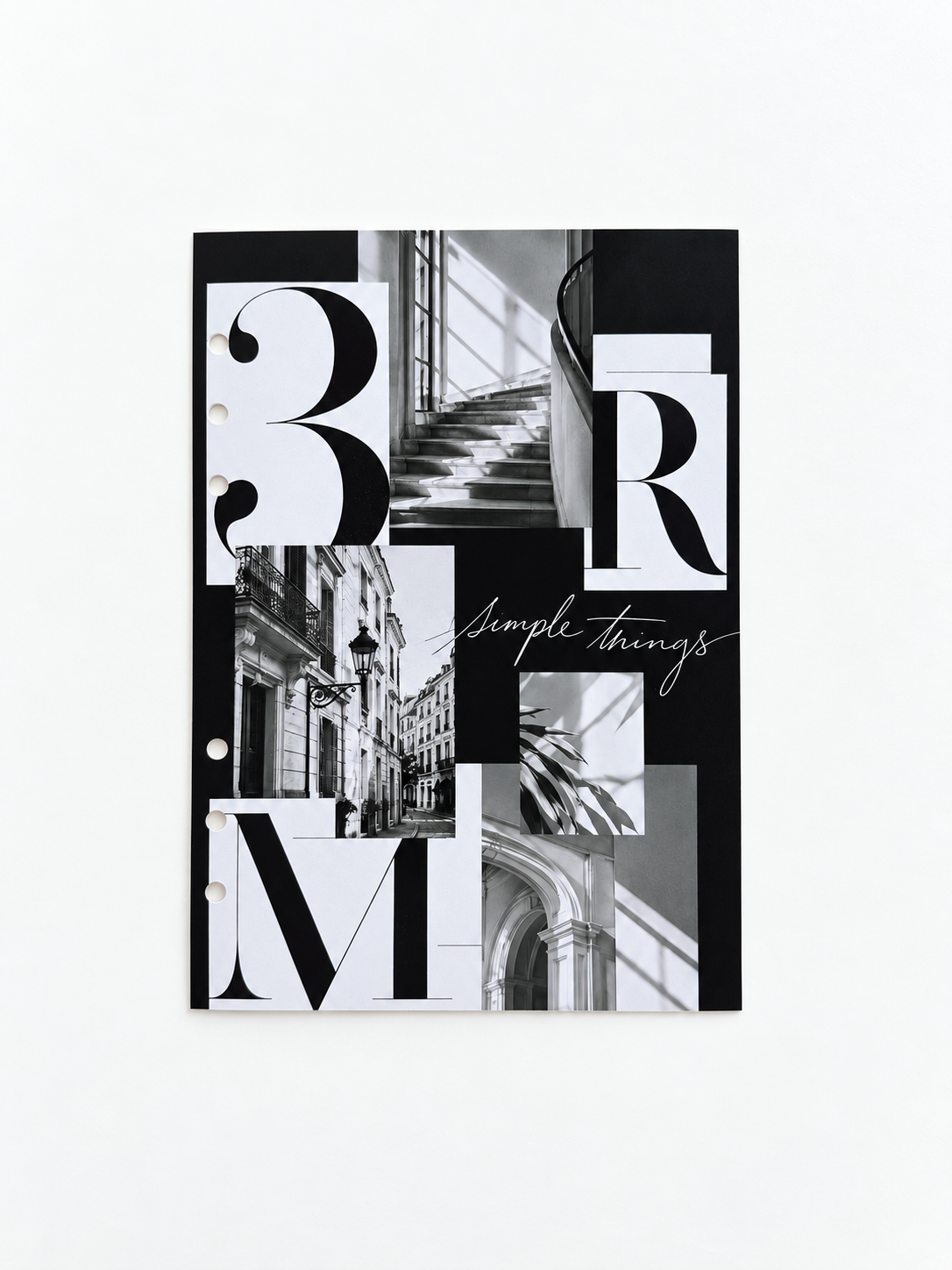 PREORDER: Chic in Black | A5 Planner Dashboards · Set of 6