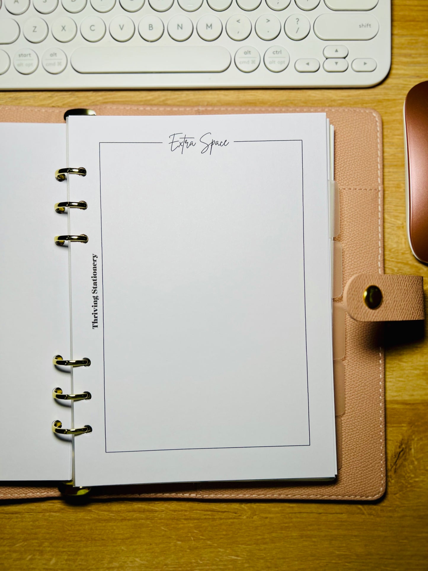 A5 Extra Space Inserts blank planner refill pages for A5 binders