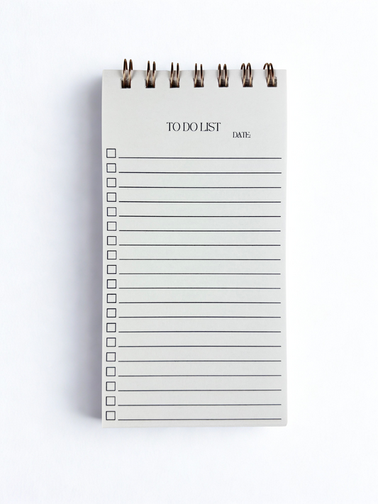Fall themed spiral-bound notepad with 'To Do List' and 'Date' sections on a white background