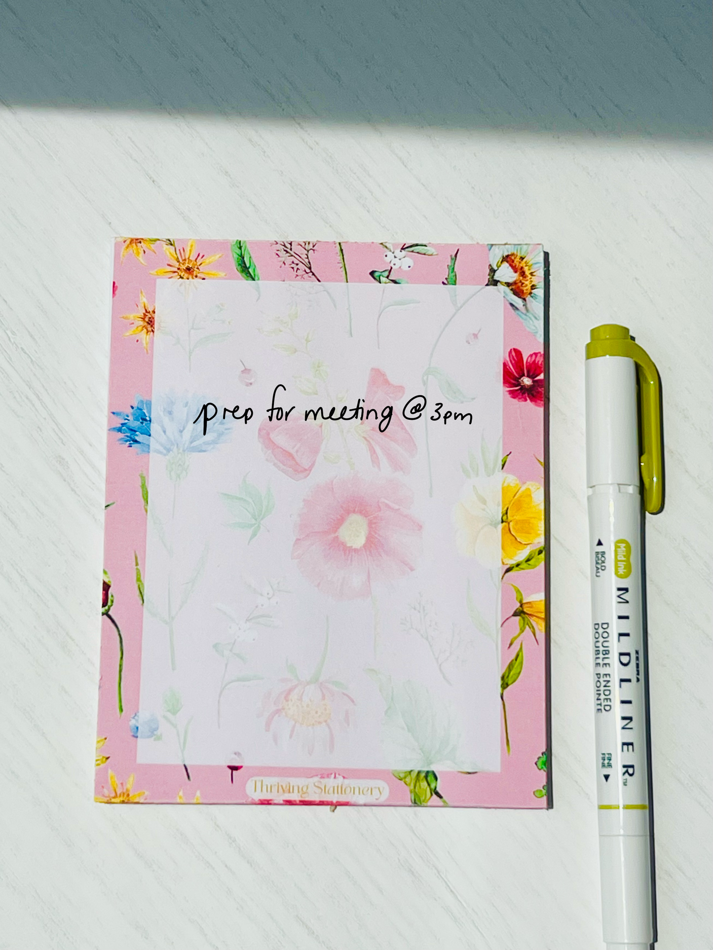 Hidden Flowers Blank Notepad