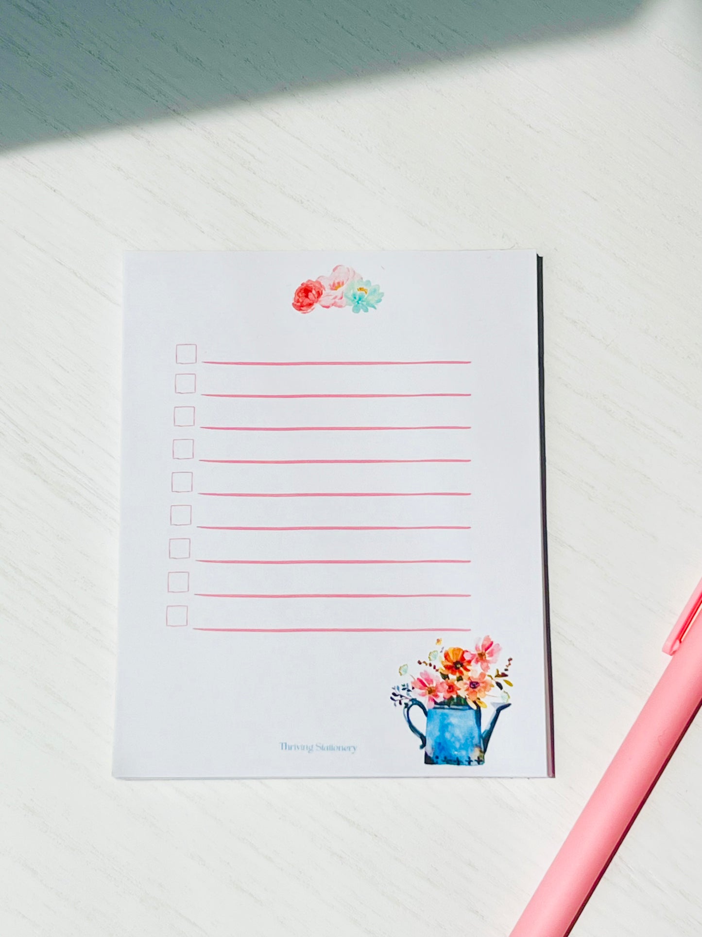 Delicate Summer To Do List Notepad