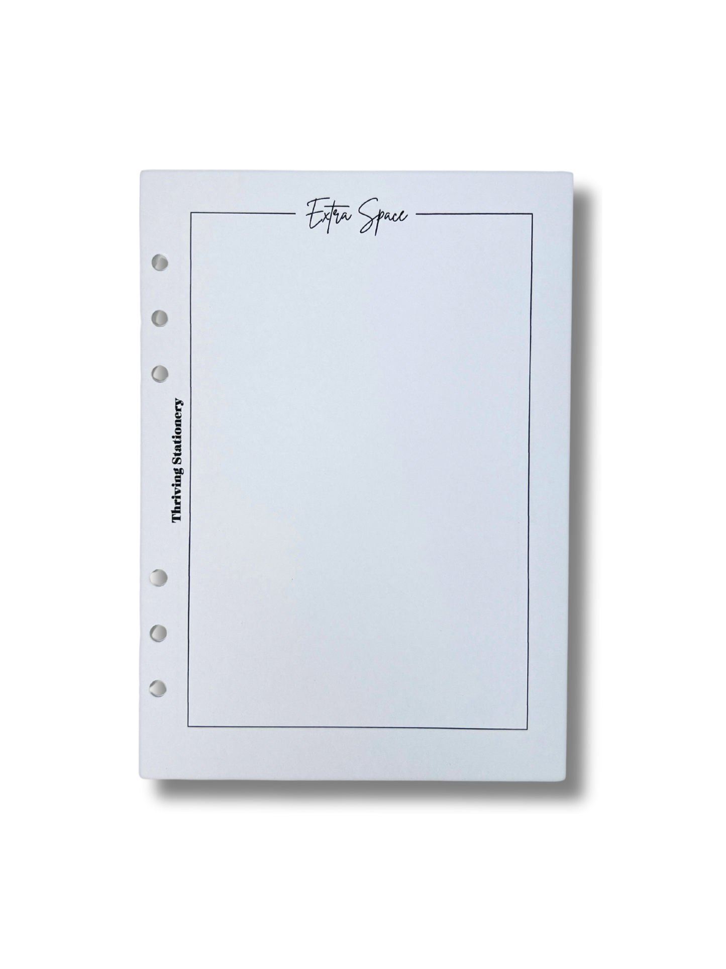 A5 Extra Space Inserts blank planner refill pages for A5 binders