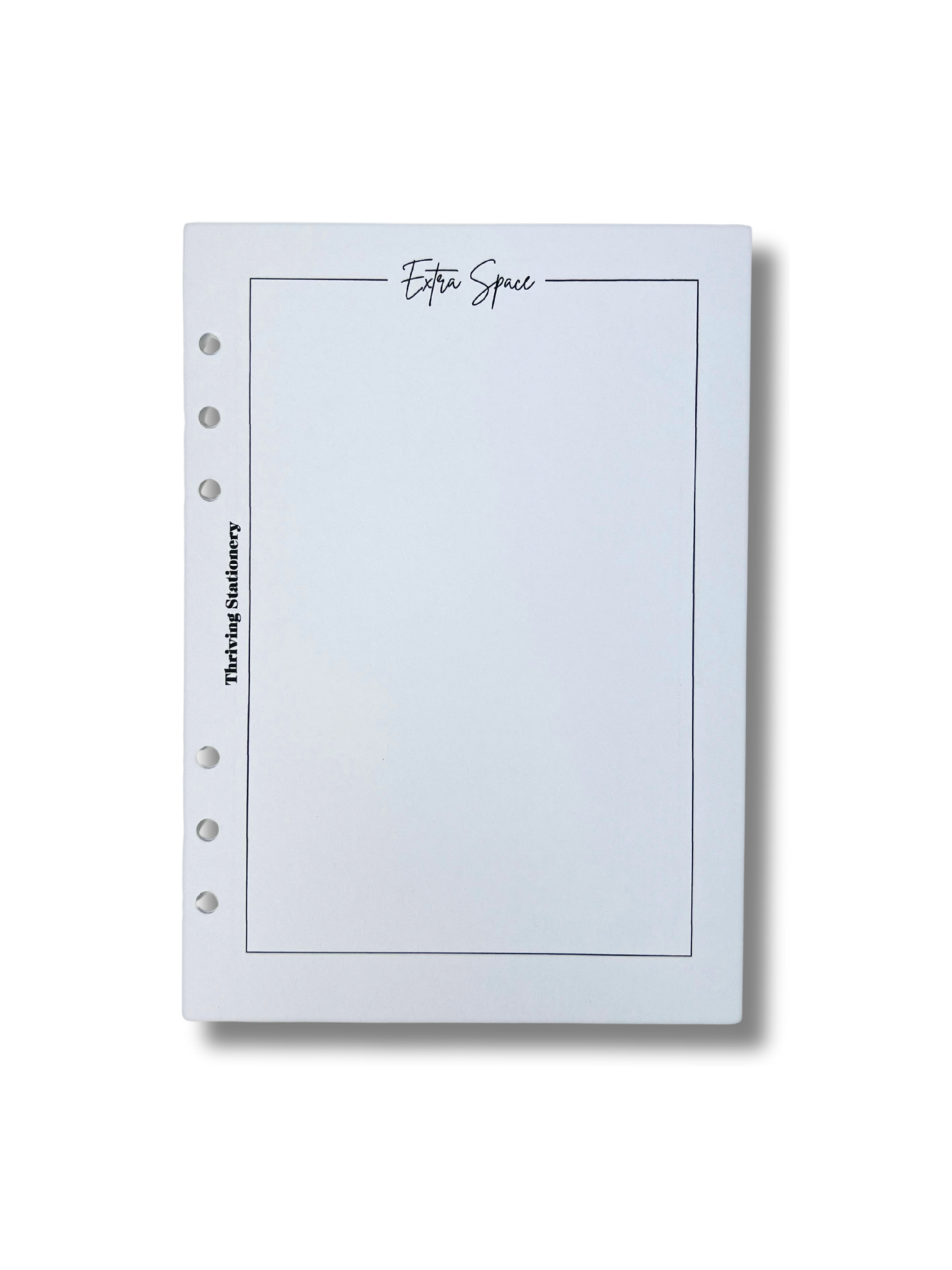 A5 Extra Space Inserts blank planner refill pages for A5 binders