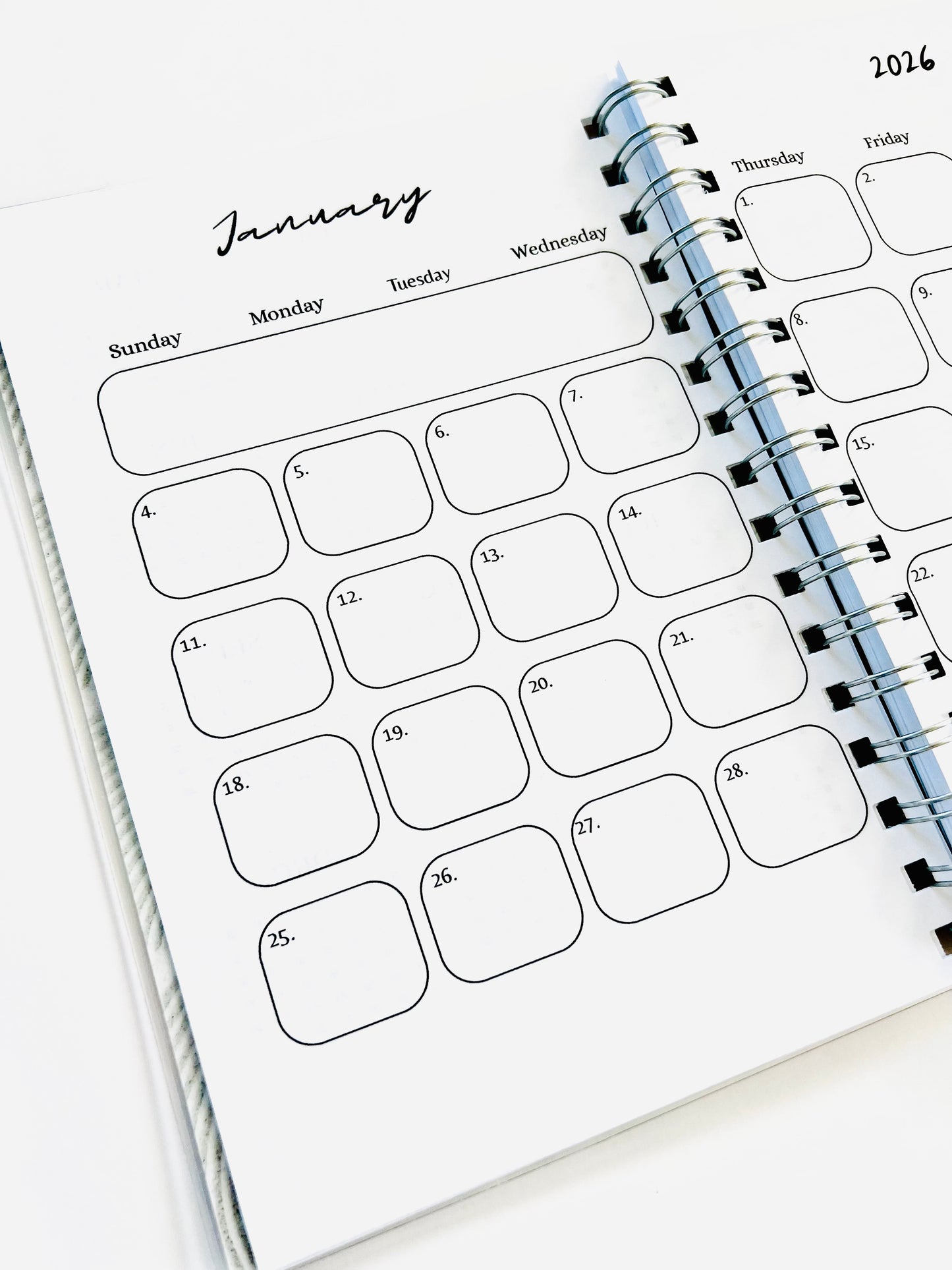 A5 -12 Month Student Planner Weekly Layout – Academic Planner for High School & College Students