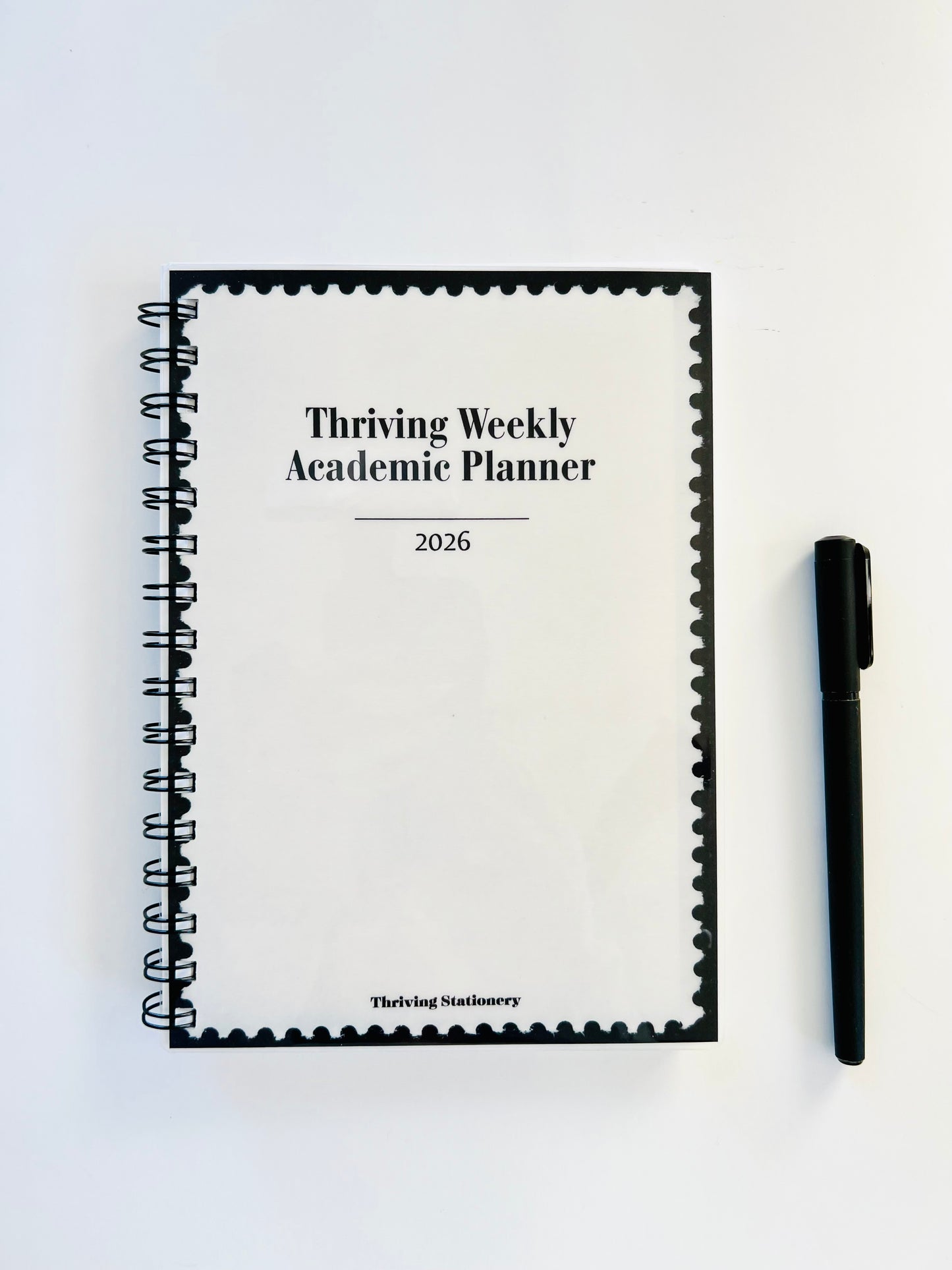 A5 -12 Month Student Planner Weekly Layout – Academic Planner for High School & College Students
