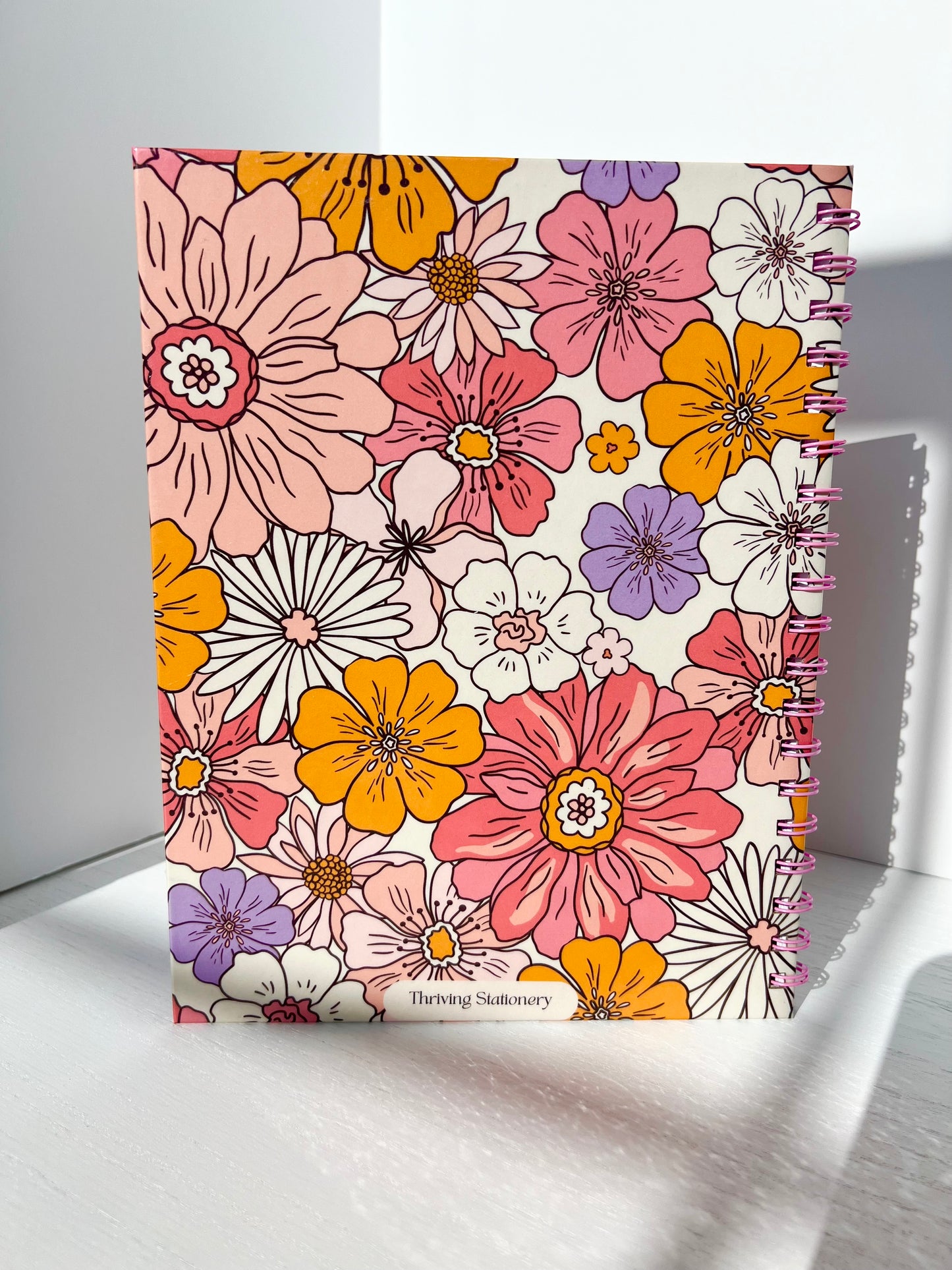 Vibrant Petals Large Lined Notebook