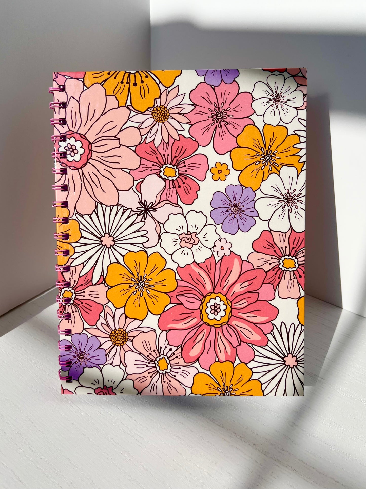 Vibrant Petals Large Lined Notebook