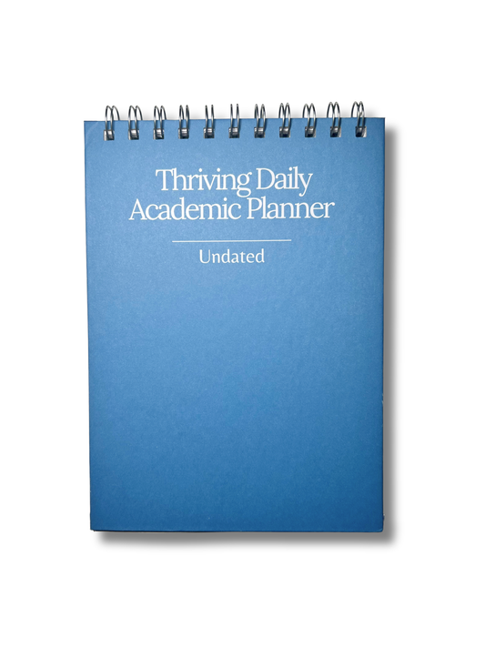 Daily Planner for Students Undated – Thriving Academic Schedule Planner