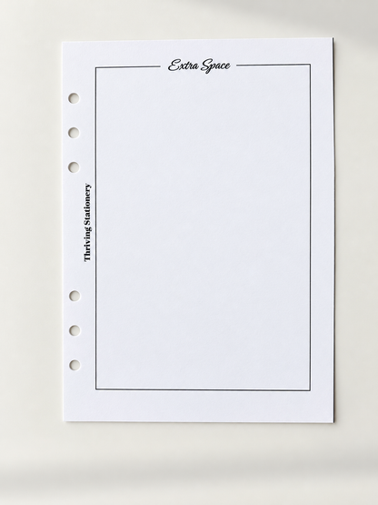 PREORDER: Undated A5 Monthly Planner Inserts | 6 or 12 Months