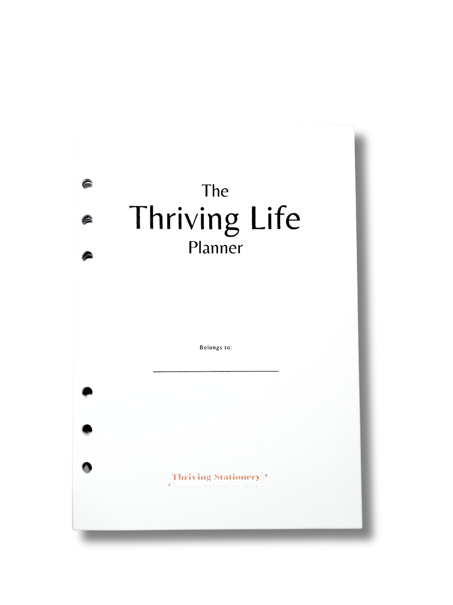 6-Month Dated or Undated Weekly Planner Inserts | A5 Ring Planner | Minimal Weekly Overview + Habit Tracker