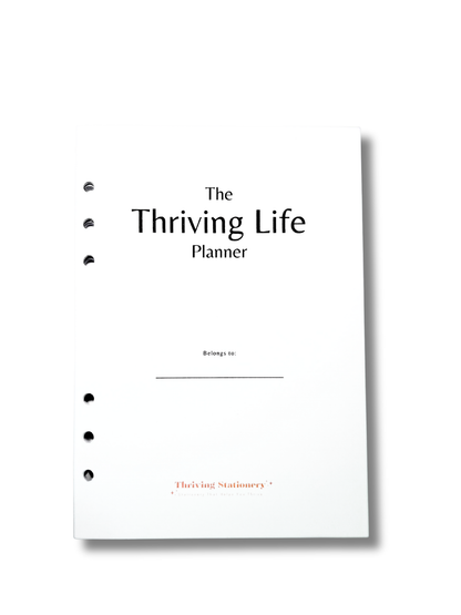 6-Month Dated or Undated Weekly Planner Inserts | A5 Ring Planner | Minimal Weekly Overview + Habit Tracker