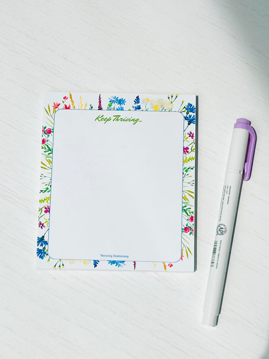 Keep Thriving Blank Notepad