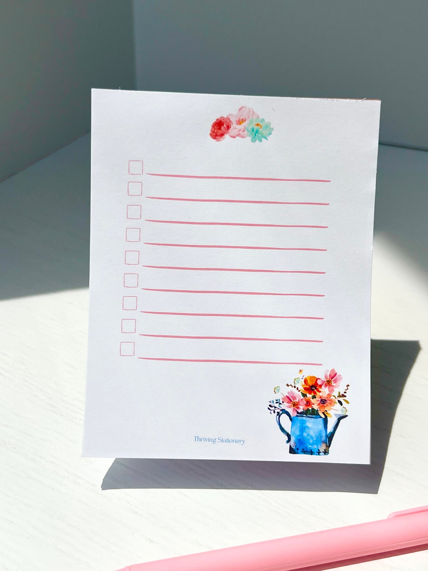 Delicate Summer To Do List Notepad