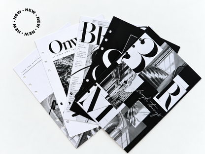 PREORDER: Chic in Black | A5 Planner Dashboards · Set of 6