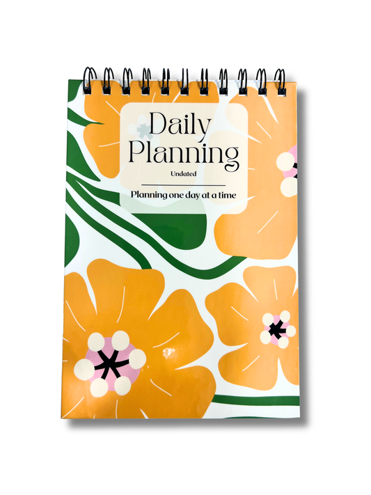 Daily Planner Undated – Floral Sunshine A5 60-Day Goal Planner