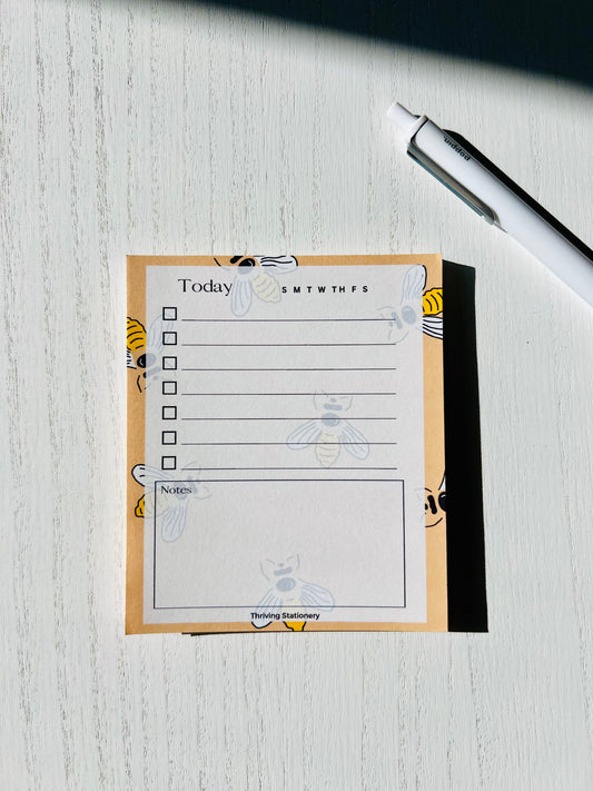 Bee Productive Mini Daily Planner Notepad