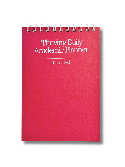 Daily Planner for Students Undated – Thriving Academic Schedule Planner