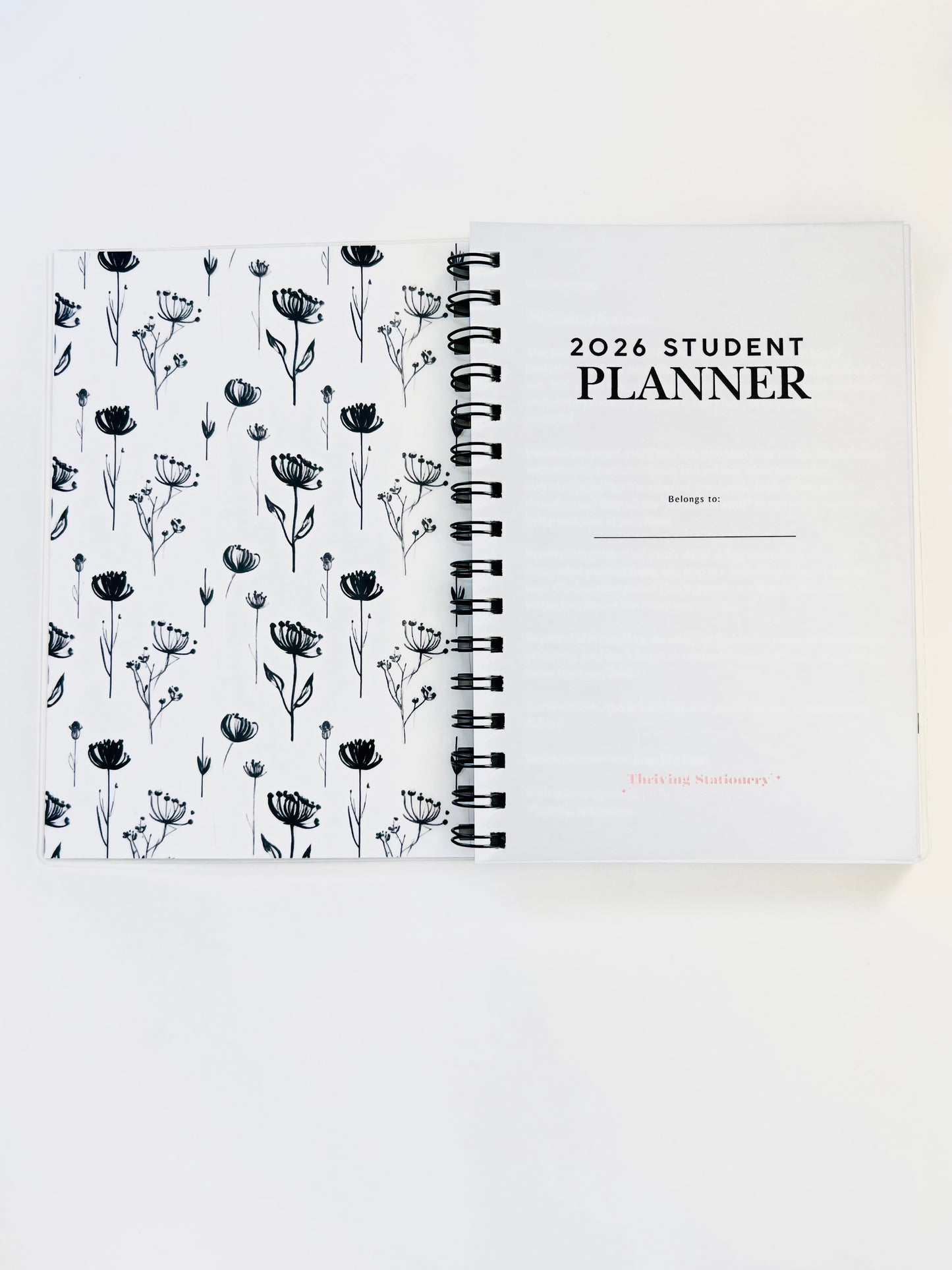 A5 -12 Month Student Planner Weekly Layout – Academic Planner for High School & College Students