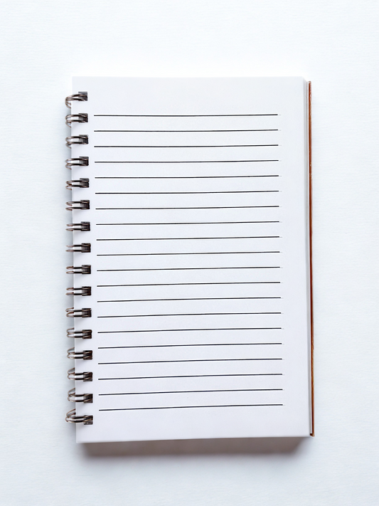 Autumn Marble Spiral Journal with warm marble cover design and spiral binding