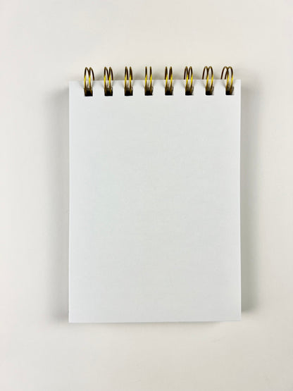 Fall Floral Spiral Notepad with autumn floral cover and spiral binding