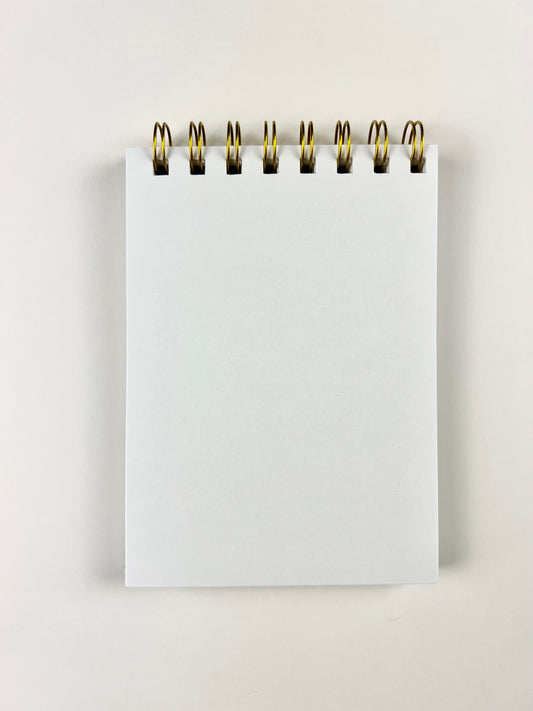 Fall Floral Spiral Notepad with autumn floral cover and spiral binding