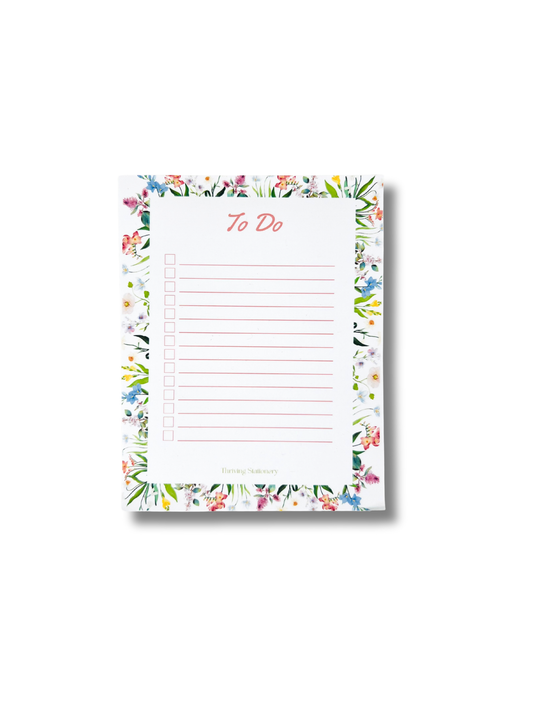 Tackle your day beautifully with the Floral To-Do List Notepad — a soft floral design made for daily tasks, checklists, and organized planning.