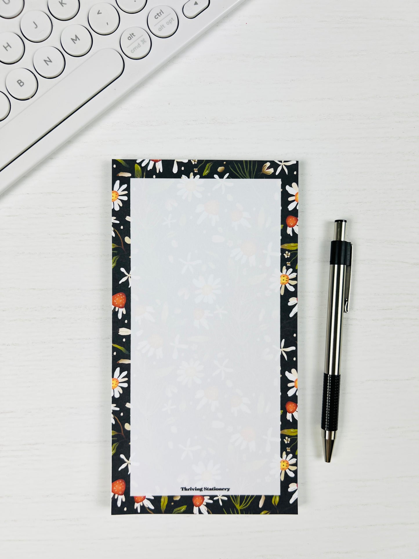 Modern Muse Personalized Notepad with neutral modern design and blank pages